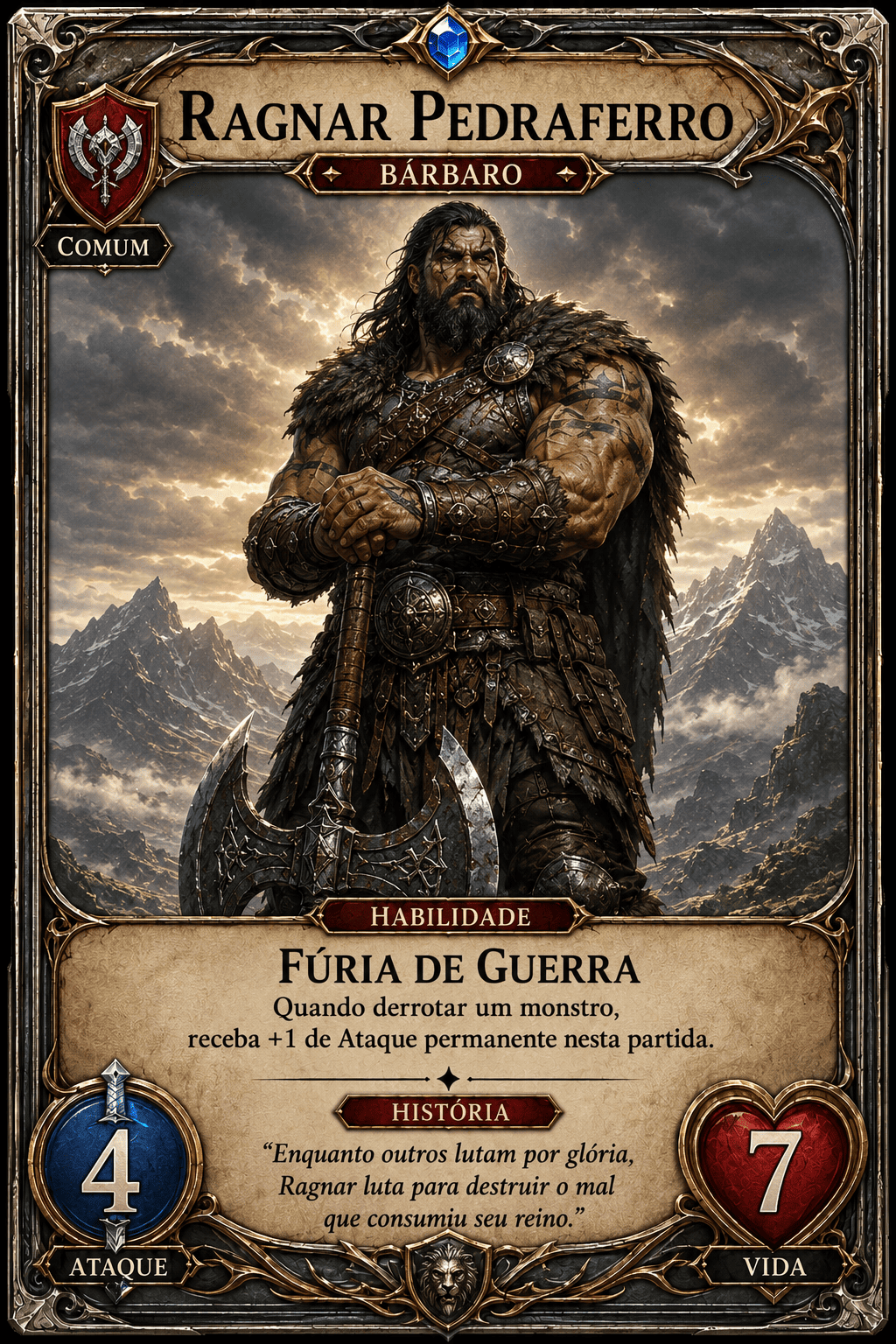 Carta Ragnar Pedraferro — Bárbaro