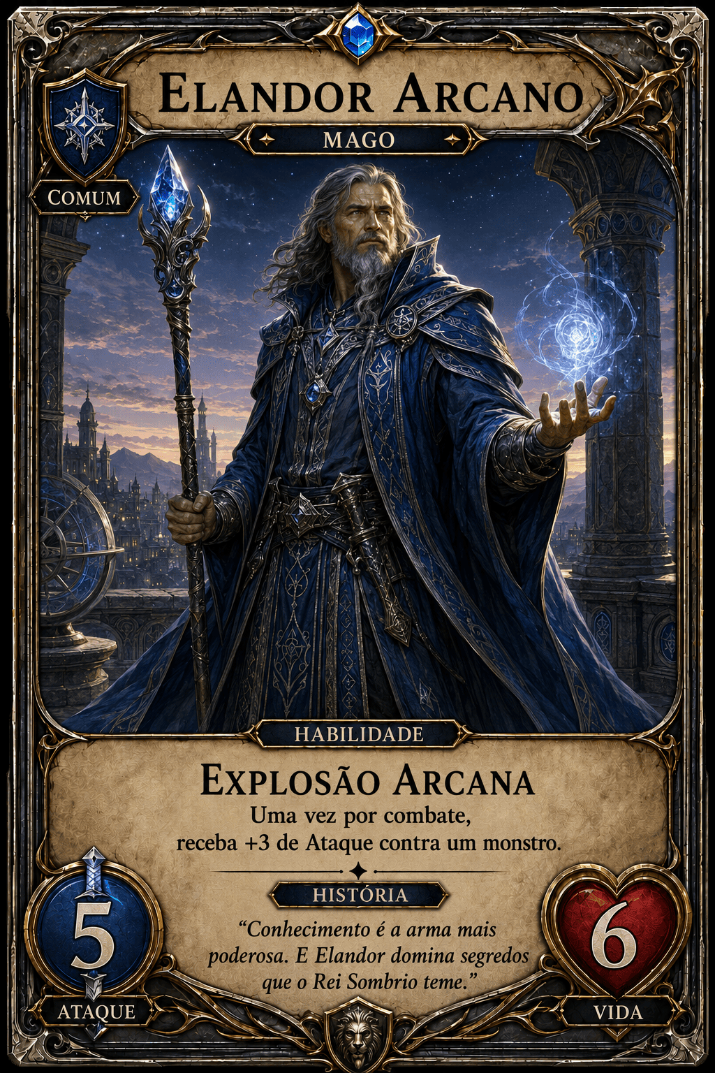 Carta Elandor Arcano — Mago