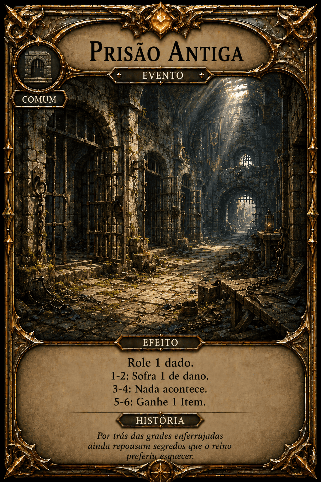 Carta Prisão Antiga — Evento