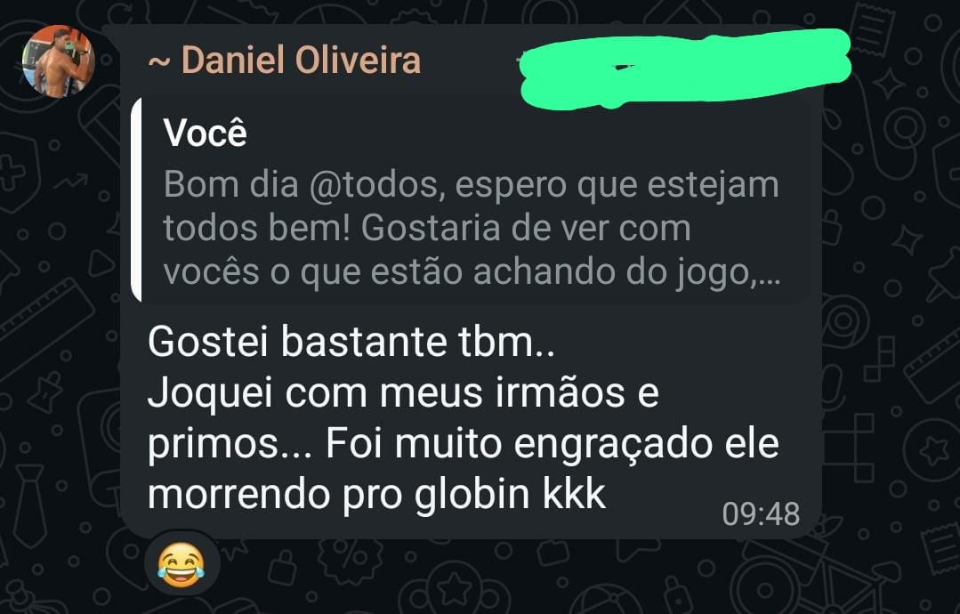 Depoimento de Daniel Oliveira jogando com irmãos e primos